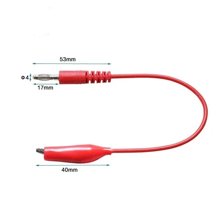 Banana Plug To Alligator Clip Cable